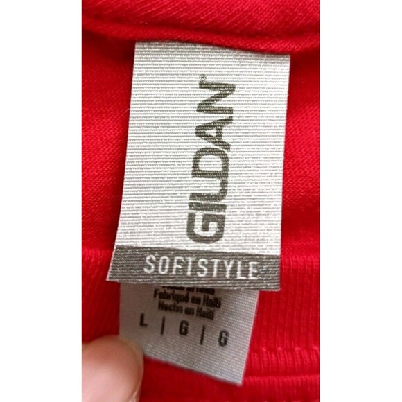 Clark University T-Shirt Men's Large Red Short Sleeve - Picture 3 of 6